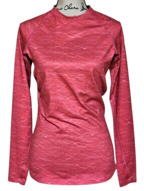 Nike Pro Combat Women’s Long Sleeve Athletic Top - Coral Pink